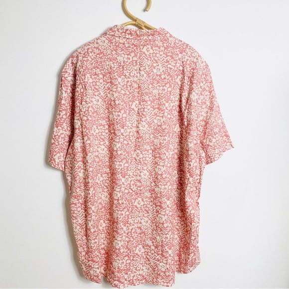 Faherty coral print short sleeve button up shirt - Picture 2 of 8